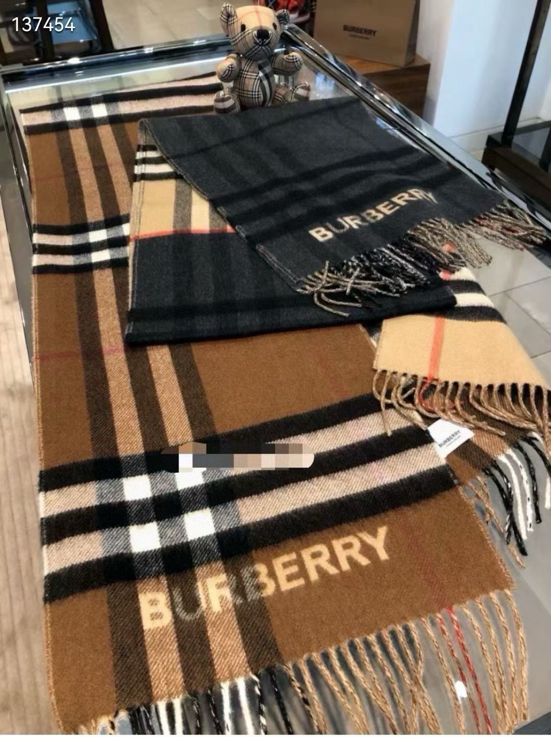 BBR SCARF 168 CM IN CASHMERE 540607