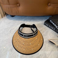 Pearl Accent Woven Sun Visor