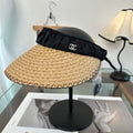 Braided Straw Sun Visor Hat