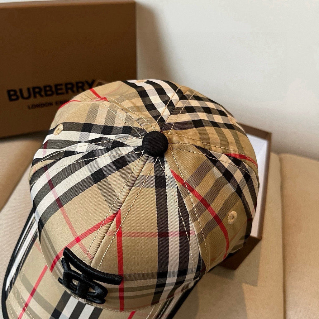Vintage Check Adjustable Baseball Cap